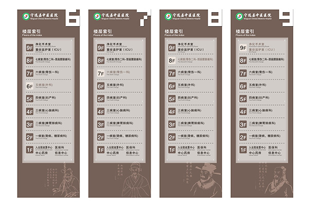 湖南美景创意与宁远县中医院签约标识系统工程