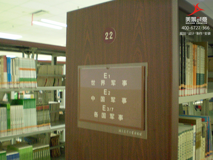 图书馆指示牌
