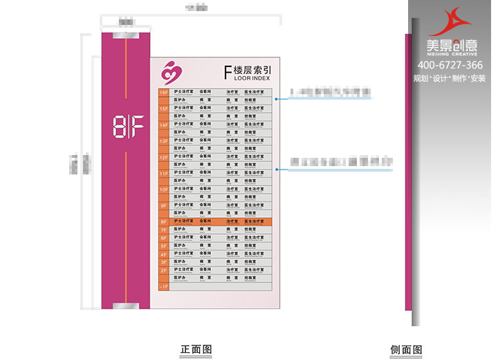 医院导视系统设计