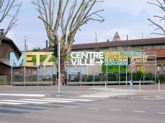 法国梅茨城市导视设计欣赏