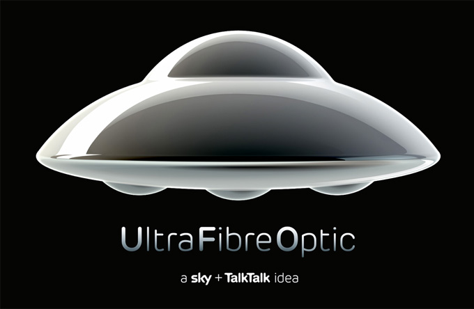 英国全新的光纤宽带品牌Ultra Fibre Optic形象标识