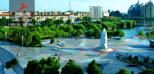 【美景·新闻】湘潭市白石公园导向标识系统制作完成